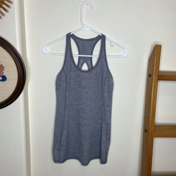 LULULEMON | Cool Racerback Exhale Heathered Slate/Battleship size 4 - Picture 3 of 7